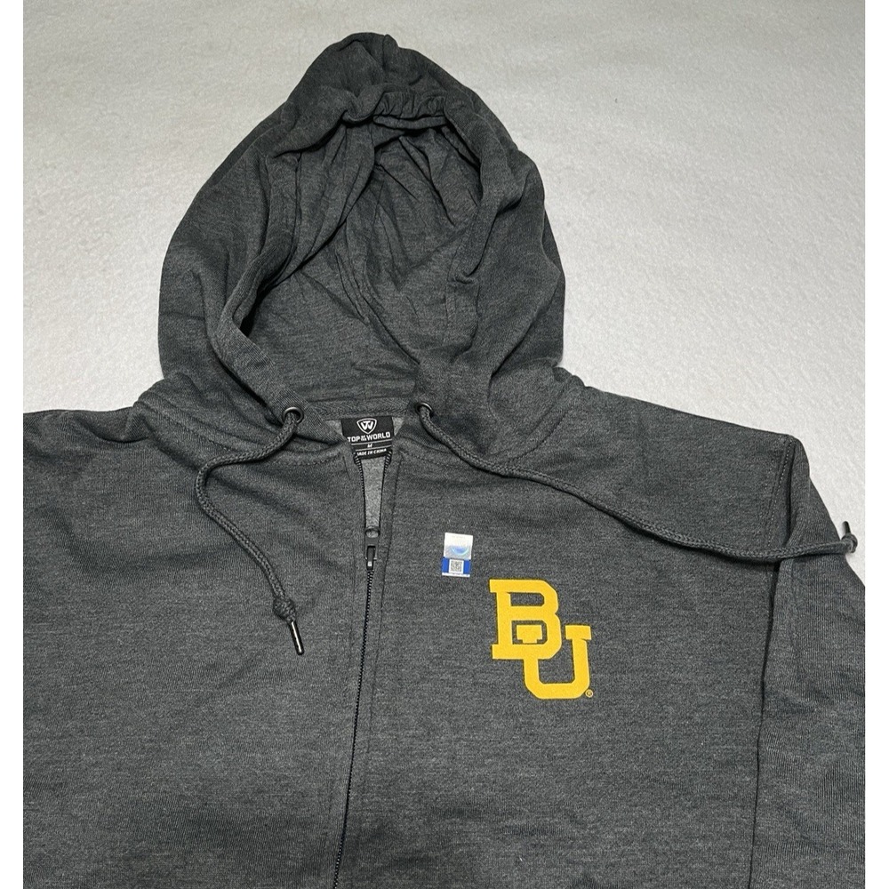 Baylor University Hoodie Sweatshirt NCAA Top Of The World Gray Medium‎ NWOT
